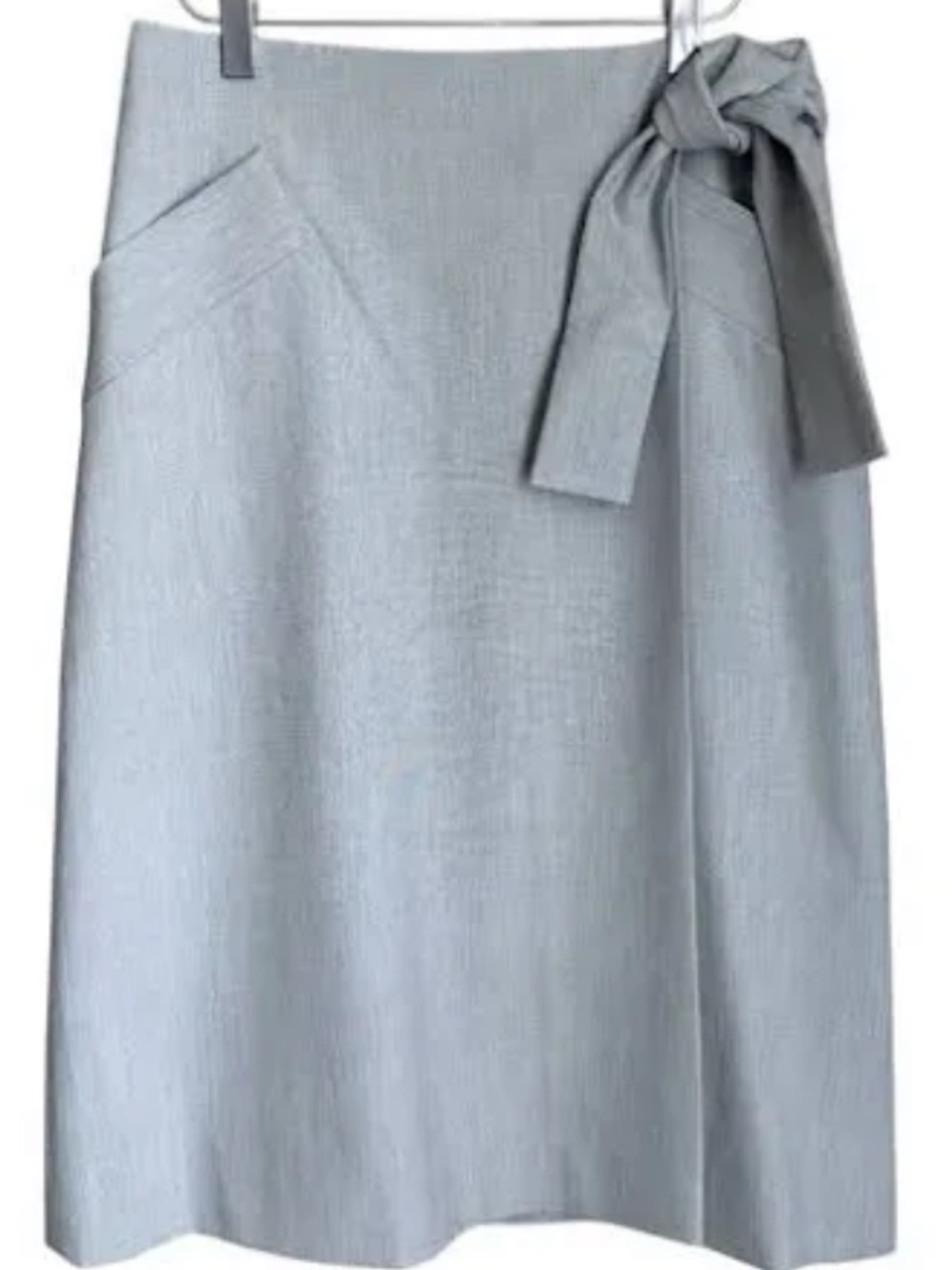 Banana Republic Wrap Light Gray A-Line Skirt NWT